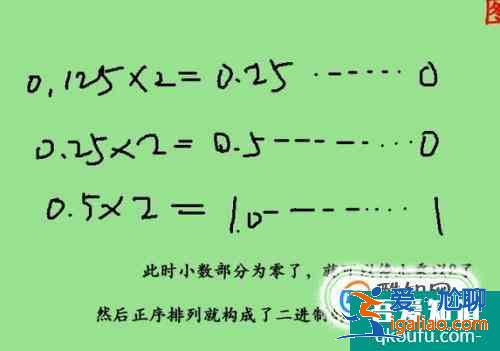 二進制十進制間小數怎么轉換？