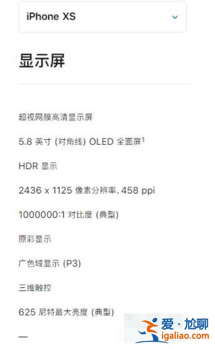 蘋果xs屏幕怎么樣？