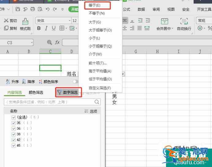 如何在excel中快速的進行篩選？