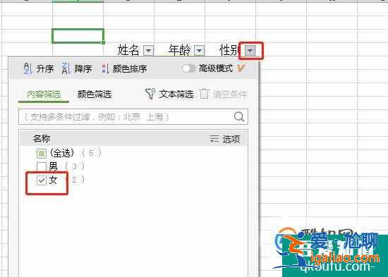 如何在excel中快速的進行篩選？