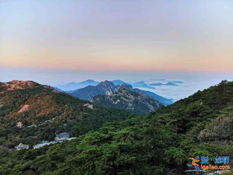 黃山景區前山和后山的旅游線路、沿途主要景色？