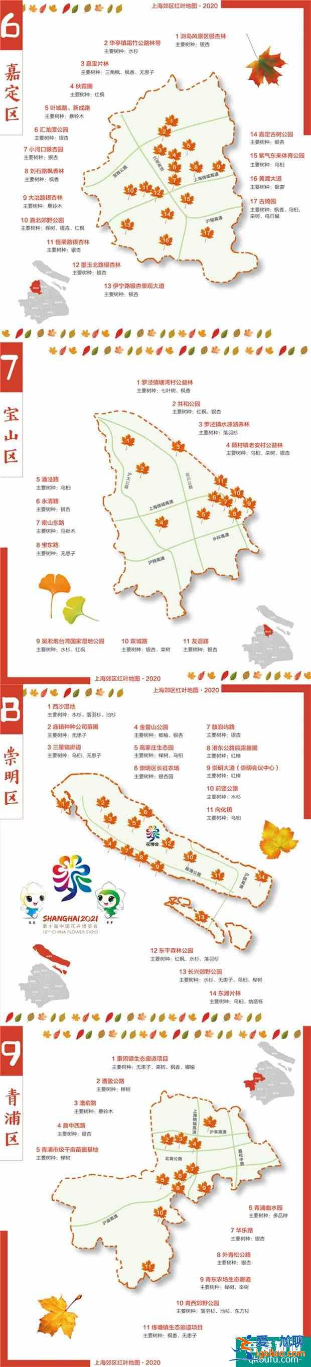 上海郊區(qū)紅葉地圖 上海紅葉最佳觀賞時(shí)間？