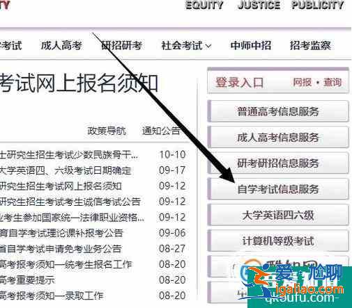 自學考試如何查詢已經報考的科目？？