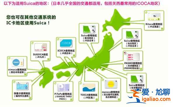 日本西瓜卡SUICA使用范圍，西瓜卡怎么用？