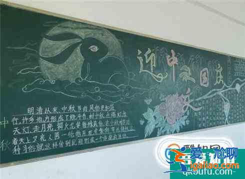 中秋節黑板報怎么畫？？