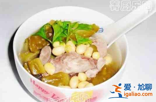 黃豆苦瓜排骨湯的做法？