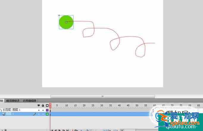 Flash動畫制作之小球的路徑運動？
