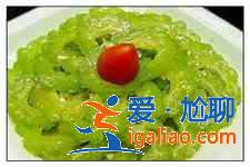 涼拌苦瓜的做法？