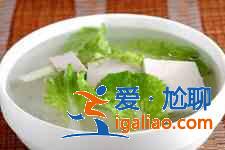 小菜豆腐湯？