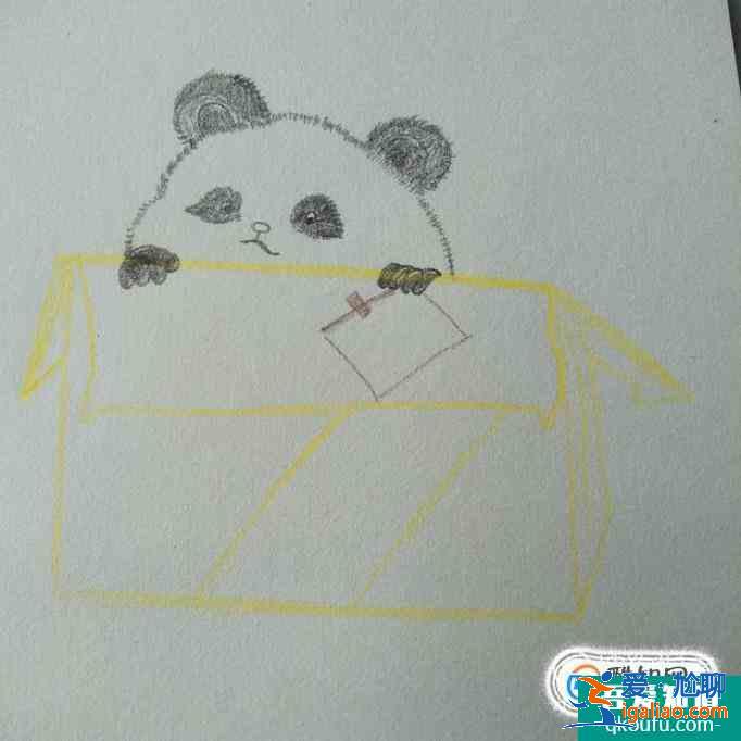 快遞員熊貓寶寶怎么畫(huà)？