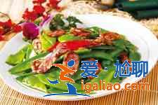 荷蘭豆炒臘腸？