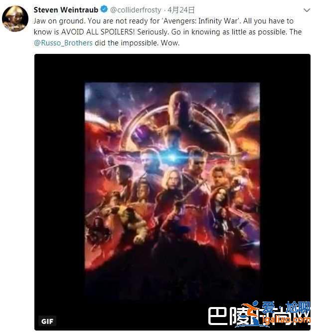 《復仇者聯盟3》好看嗎？外媒評價出爐？