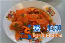 胡蘿卜炒肉的做法？