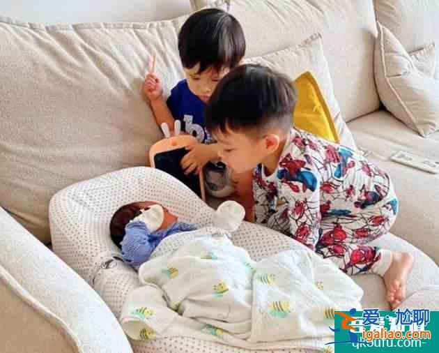 胡杏兒三胎生子 分享一家五口手掌合照？
