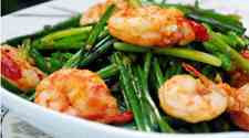 韭菜花炒蝦仁的做法？