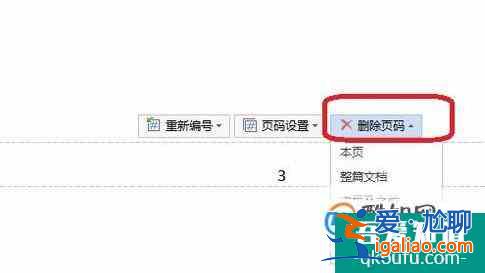 wps文檔中如何插入頁碼和刪除頁碼？