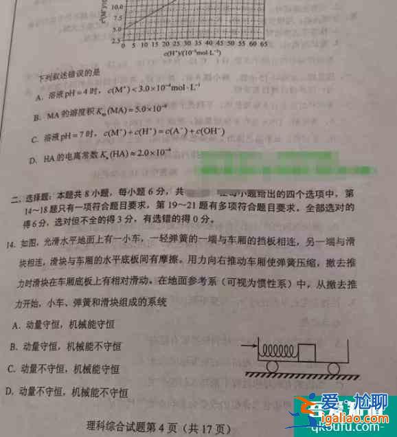 陜西省2021年高考理綜試題難嗎？試題及答案匯總??？