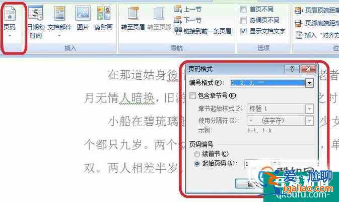 如何設置同一文檔中不同的頁碼格式？