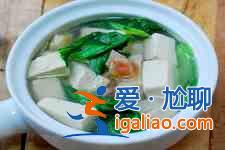 青菜豆腐湯的做法？