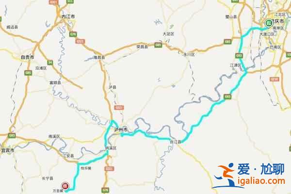 蜀南竹海自駕游路線，（西安、成都、重慶等）到蜀南竹海自駕路線圖？