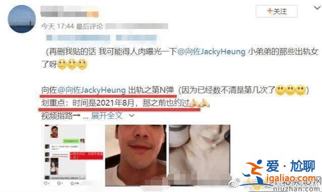 向佐出軌聊天記錄疑曝光！出軌事件又添新證