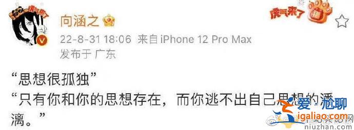 向涵之秒刪微博是怎么回事？向涵之在蹭熱度嗎？