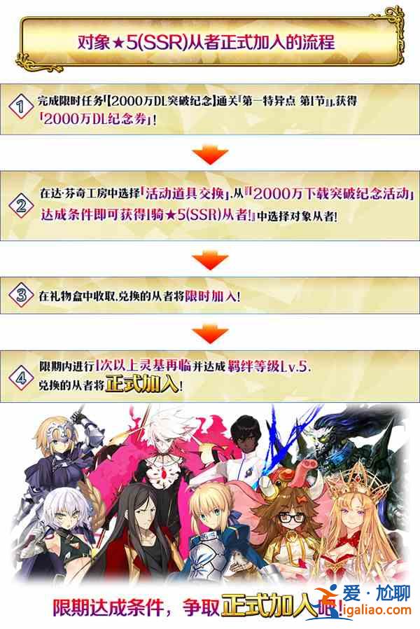 FGO國服2000萬下載活動大全，活動時間及玩法內(nèi)容獎勵詳情圖文匯總？