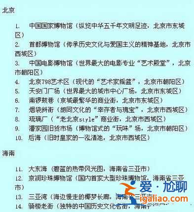 全國各省市免費景點盤點（2015最新版）？