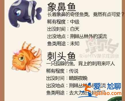摩爾莊園刺頭魚、象鼻魚、彈簧魚釣魚位置大全，黑森林魚類釣魚攻略？