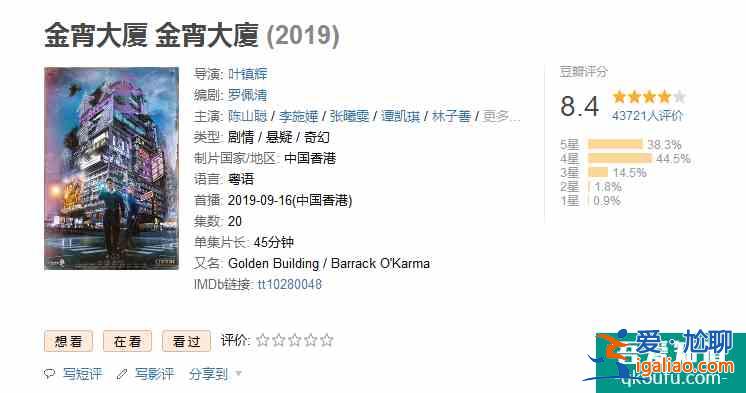 《摩天大樓》好評不如《今宵大廈》，這個鍋baby不背？