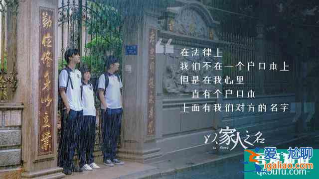 口口聲聲說他們是一家人，那劇名為什么又要叫“以家人之名”呢？？