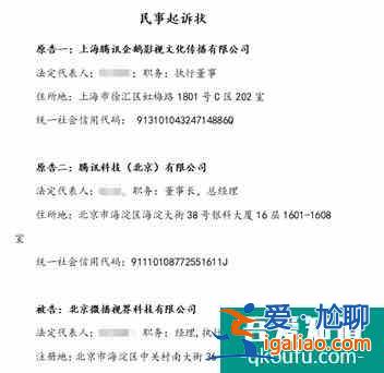 騰訊視頻起訴抖音侵權索賠1億？
