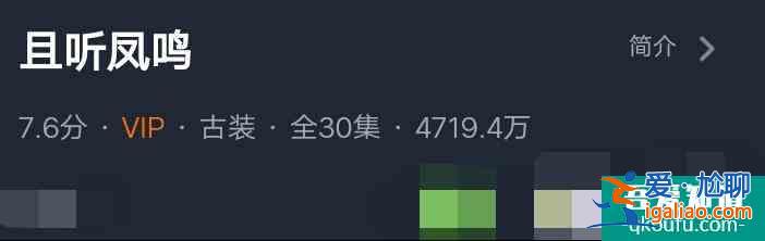 《且聽鳳鳴》火熱開播，首播播放量破4千萬，劇情輕松搞笑爽？