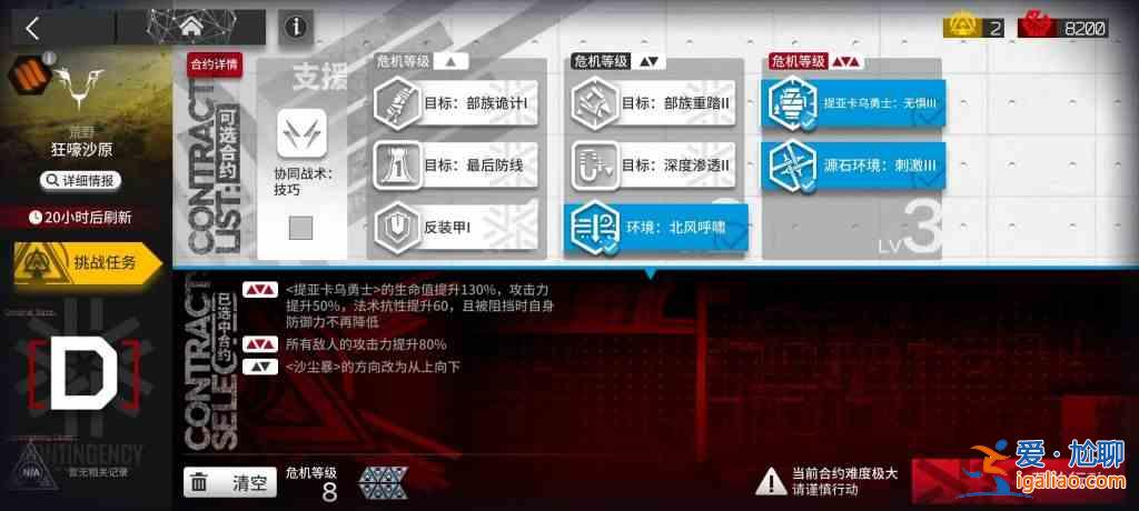 明日方舟3.4狂嚎沙原8怎么打？3.4狂嚎沙原8打法陣容介紹與技巧說明？