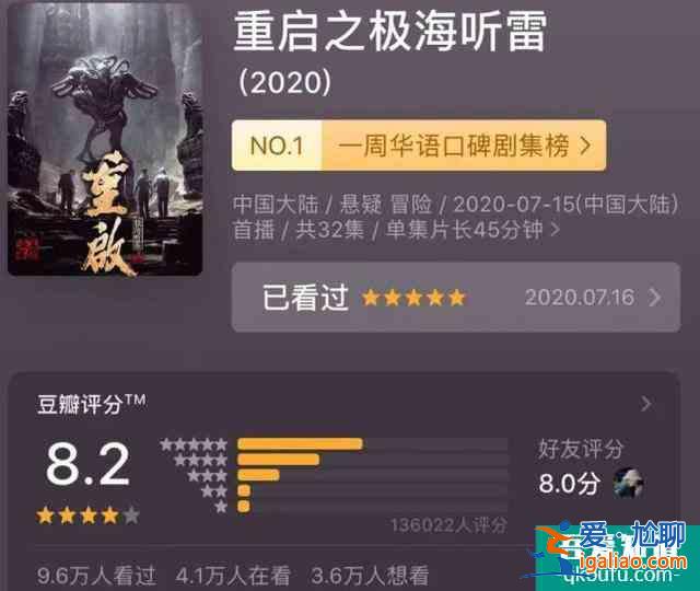 影視種草機(jī)：朱一龍新劇《重啟》憑啥拿下豆瓣8.2高分？？