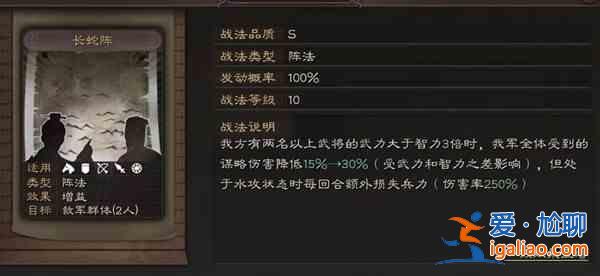 三國志戰略版長蛇陣戰法效果是什么？長蛇陣戰法效果介紹與用法指南？