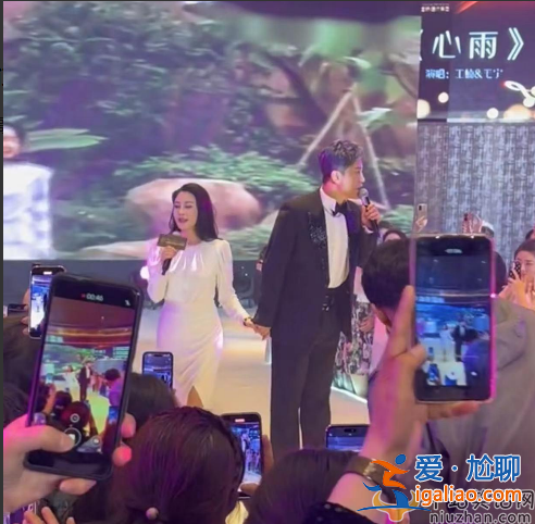 毛寧近況曝光!頭發花白商演撈金 臺上主動緊摟美女富婆