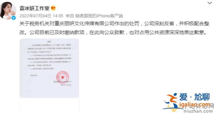 袁冰妍逃稅公司注銷被曝光!袁冰妍是被封殺了嗎還能復出嗎