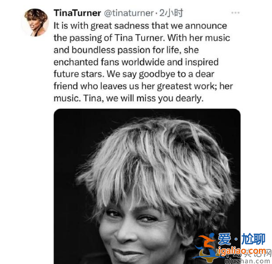 蒂娜特納是誰哪國人?蒂娜特納去世，享年 83 歲