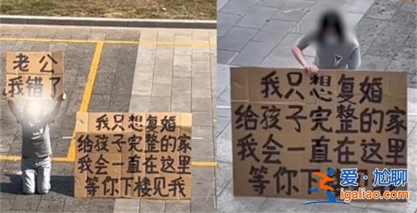 女子烈日下舉牌求前夫復婚，，為什么要求復婚[求復婚原因]？