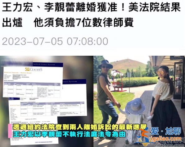 法院判定王力宏李靚蕾離婚獲準！評論一邊倒支持王力宏