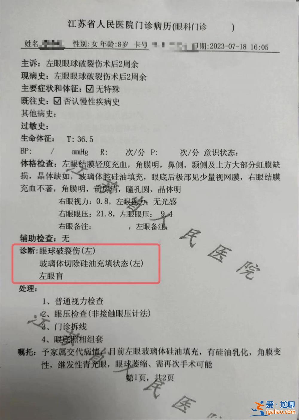 8歲女童被兩少年用彈弓射傷致左眼失明 肇事者未達刑責年齡不予立案？