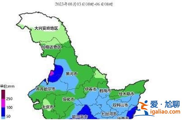 黑龍江南部大暴雨，累計降雨量超100毫米[累計降雨量]？