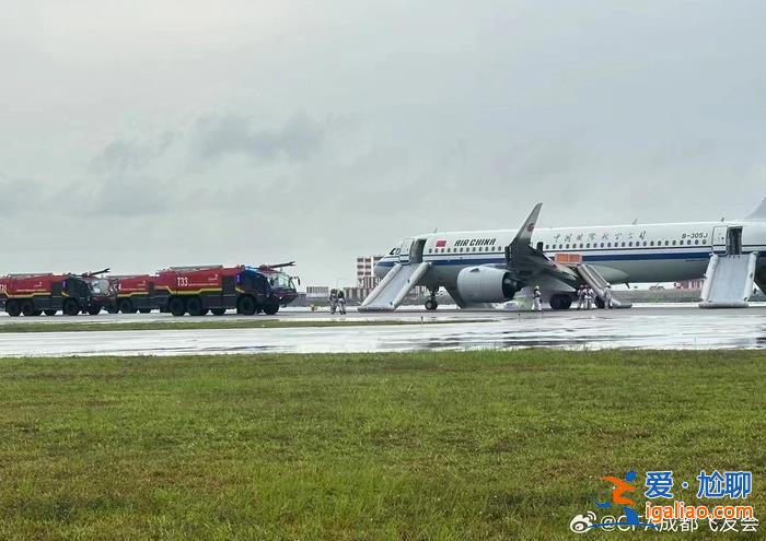 成都飛往新加坡國航航班發動機起火 機上人員均安全撤離？