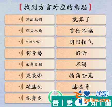 漢字神操作方言考試7怎么通關(guān) 漢字神操作方言考試7通關(guān)攻略？