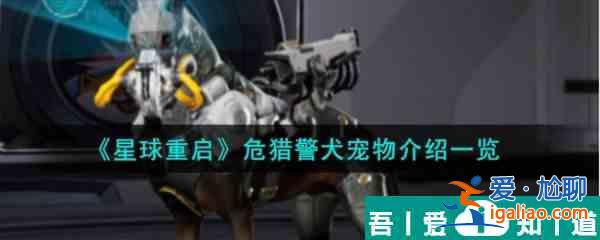 星球重啟危獵警犬寵物怎么樣 危獵警犬寵物介紹一覽？