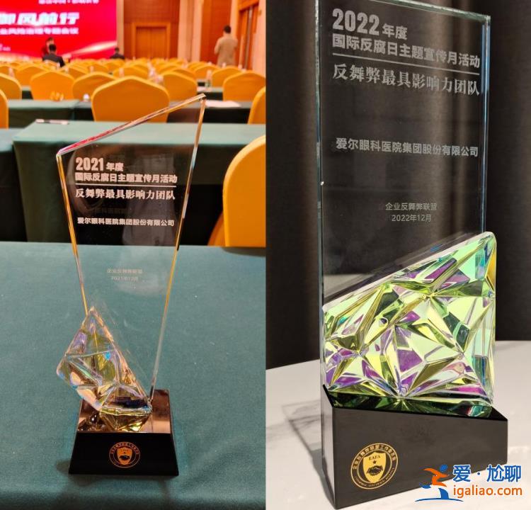 廉潔賦能高質(zhì)量發(fā)展！愛爾眼科連續(xù)兩屆榮膺“反舞弊最有影響力團隊”稱號？