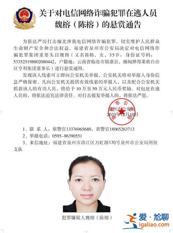 公安機關通緝白所成、魏懷仁、劉正祥等10名緬北果敢電詐集團頭目？