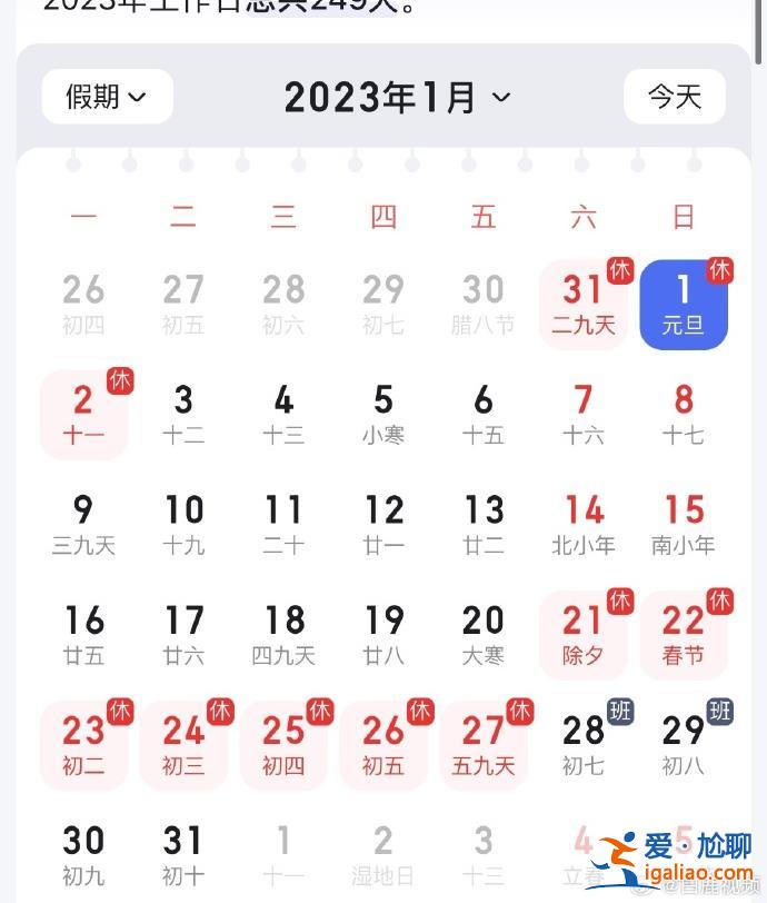 今年上班251天比去年多2天 返崗首周有2個(gè)周一？