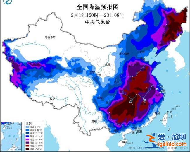 寒潮橙色預警繼續發布！湖南湖北等局地累計降溫或超20℃？